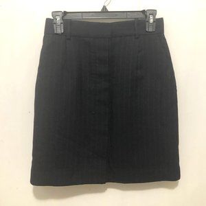 NEW Sandro Black & Blue Pin Striped Skirt